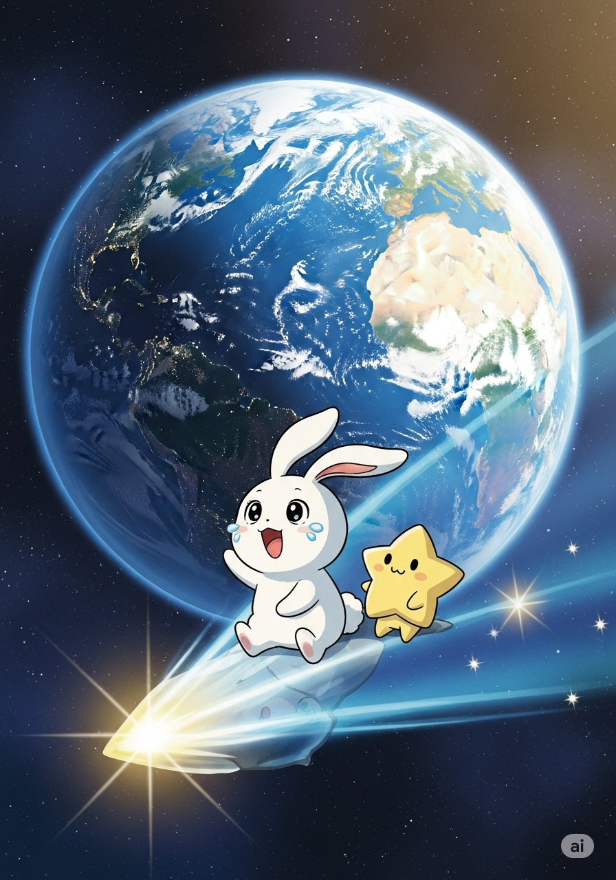 The Moon Rabbit's Earth Adventure